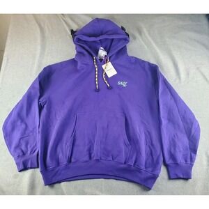 BALLY Mirtillo Hoodie Mens  Hike 6 Size 42 XL Organic Cotton Purple Sweatshirt